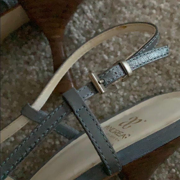 Leather ‘Andrea Collection’ Slingback - Light Blue - Picture 4 of 5